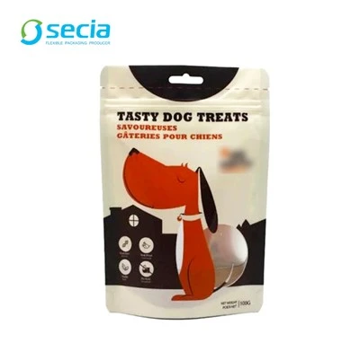 Sac de nourriture-à fermeture éclair pour animaux de compagnie